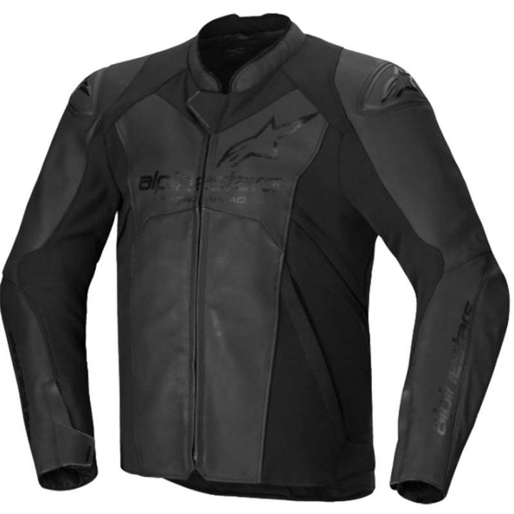 Alpinestars FASTER V3 Leather Motorcycle Jacket Black