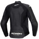 Alpinestars STELLA FASTER V3 Leather Motorcycle Jacket Black/White