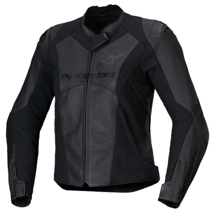 Alpinestars STELLA FASTER V3 Leather Motorcycle Jacket Black