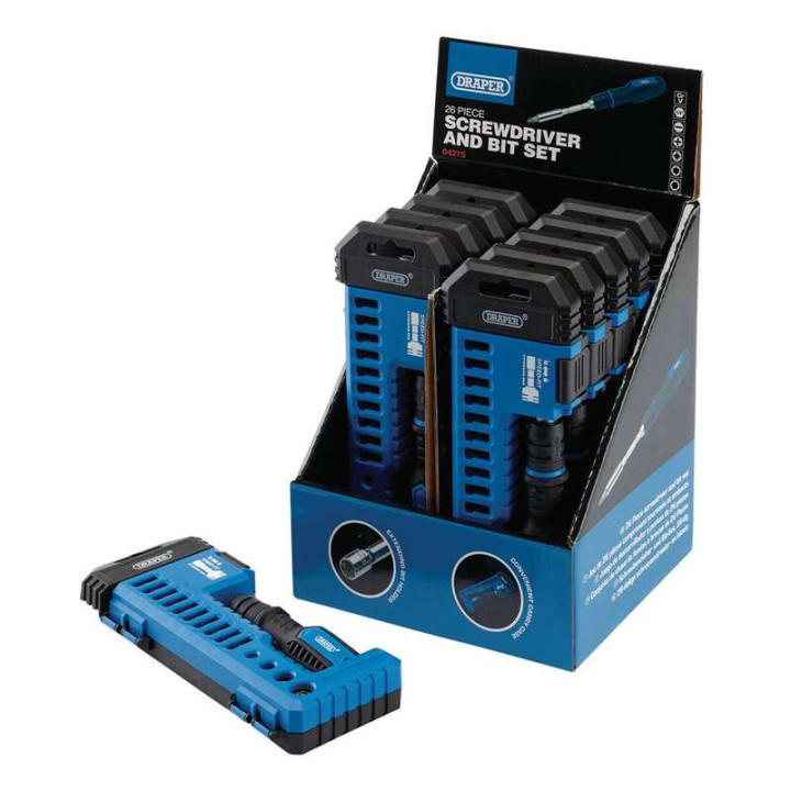 Jeu de tournevis et d'embouts avec porte-embout extensible DRAPER (26 pièces)