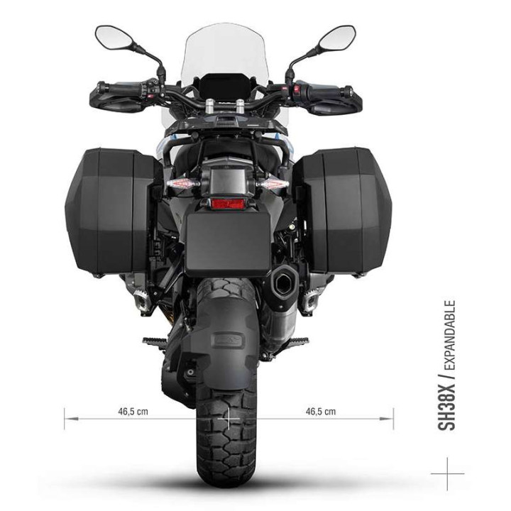 Kit of Shad SH38X ALU cases + 3P brackets (W0RG14IF) R1300GS Kit of Shad SH38X ALU cases + 3P brackets (W0RG14IF) R1300GS