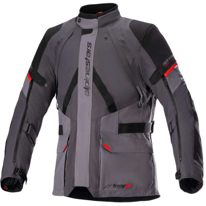 Veste moto Alpinestars MONTEIRA Drystar® XF Noir/Gris/Rouge
