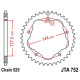 Couronne acier JT 42 dents pas 525 type 752 Ducati 996 Monster S4R