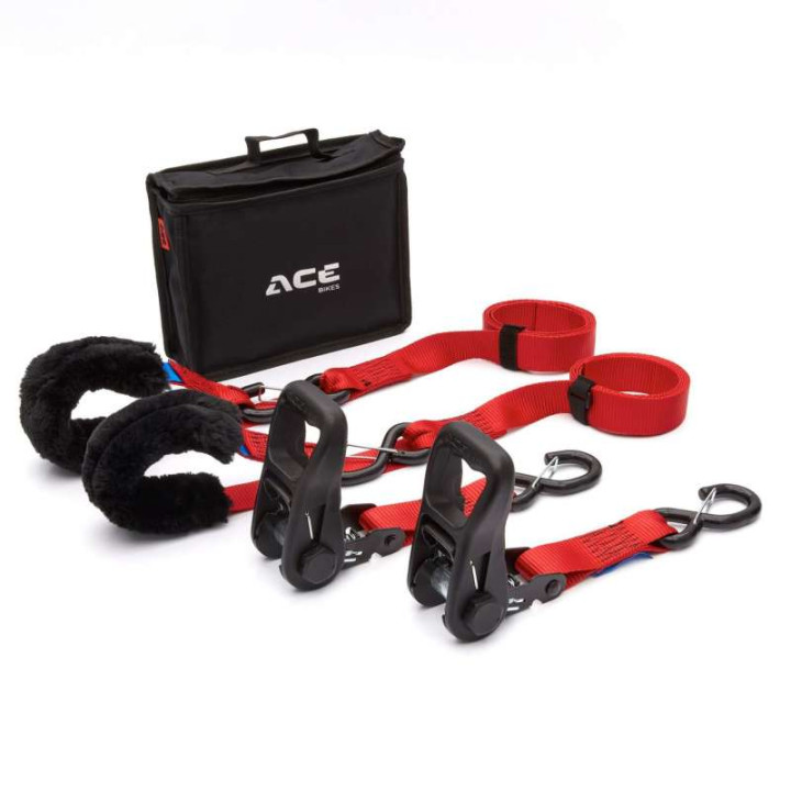 Sangles à cliquet (x2) Acebikes RATCHET PREMIUM DELUXE 900 Kg
