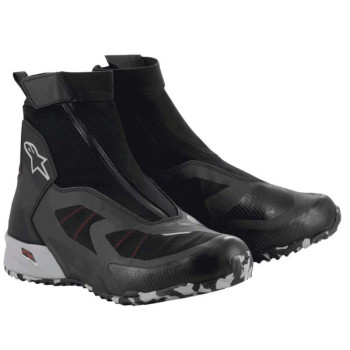 Baskets moto Alpinestars CR-8 GORE-TEX Noir/Gris