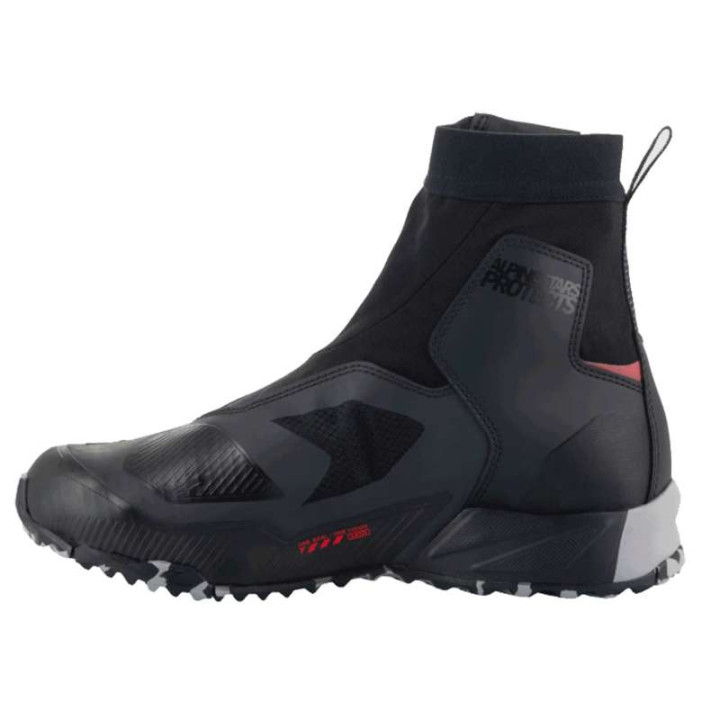 Baskets moto Alpinestars CR-8 GORE-TEX Noir/Gris
