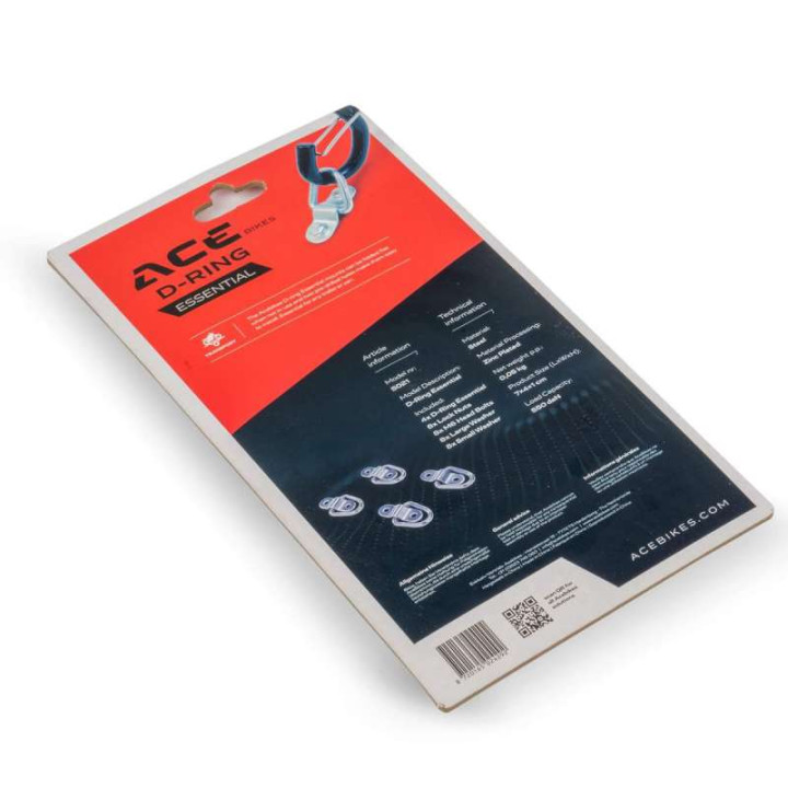 Tie-down rings x4 Acebikes D-RING ESSENTIAL