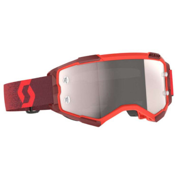 Masque cross Scott FURY Red/Silver Chrome