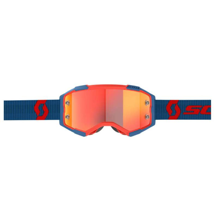 Masque cross Scott FURY Blue/Red Chrome Orange