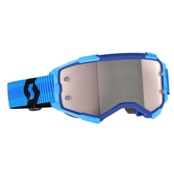 Masque cross Scott FURY Blue/Black Chrome Silver Masque cross Scott FURY Blue/Black Chrome Silver