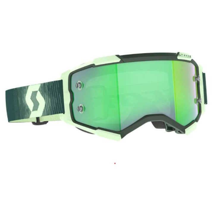 Scott FURY Green Cross Goggle Chrome Green