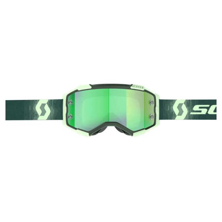 Scott FURY Green Cross Goggle Chrome Green