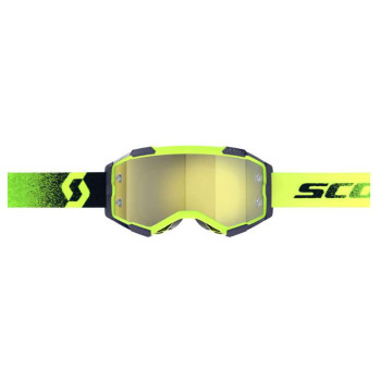 Masque cross Scott FURY Green/Yellow Chrome Yellow