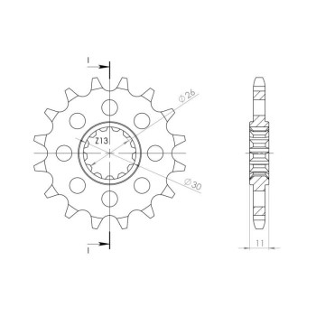 Pignon Supersprox type 1591/16 dents