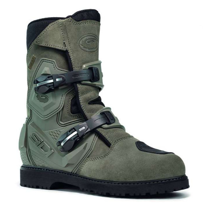 Bottes moto SIDI MID ADVENTURE 2 GORE-TEX VERT MILITAIRE