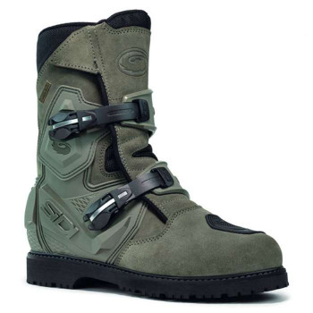 Bottes moto SIDI MID ADVENTURE 2 GORE-TEX VERT MILITAIRE