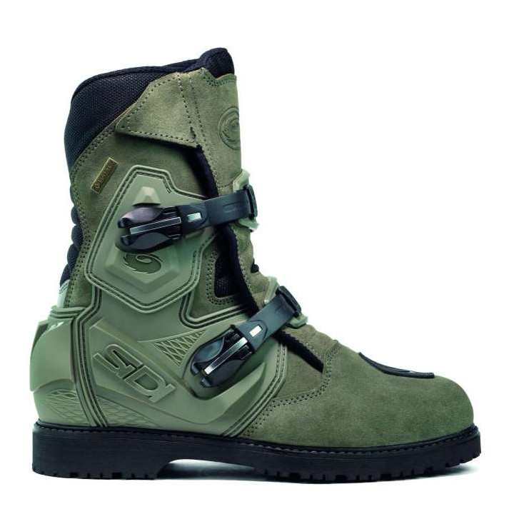 Bottes moto SIDI MID ADVENTURE 2 GORE-TEX VERT MILITAIRE