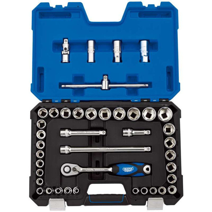 Coffret de douilles et cliquet DRAPER 1/2 (41 pièces)