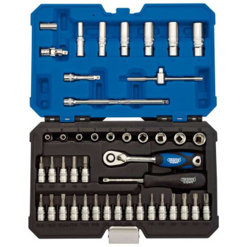 Coffret de douilles et cliquet DRAPER 1/4 (44 pièces) Coffret de douilles et cliquet DRAPER 1/4 (44 pièces)