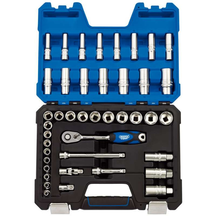 Coffret de douilles et cliquet DRAPER 3/8 (42 pièces)