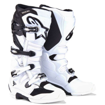 Bottes moto cross ALPINESTARS TECH 7 Blanc/Noir Bottes moto cross ALPINESTARS TECH 7 Blanc/Noir