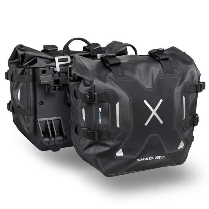Kit sacoches Shad TERRA TR30 2x30 litres + supports 3P BMW R1300GS