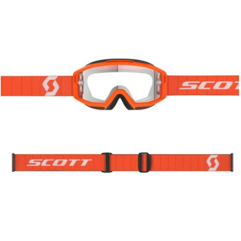 Masque moto cross Scott SPLIT OTG Orange - Clear
