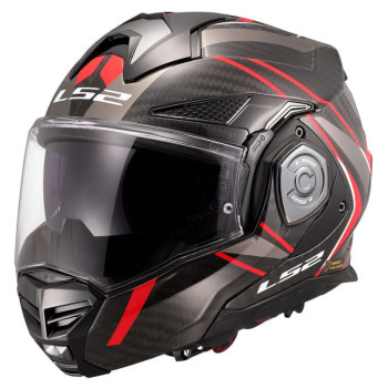 Casque moto LS2 FF901 ADVANT X CARBON FUTURE II Noir/Rouge 22.06