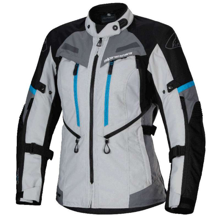 Veste femme Alpinestars STELLA BOGOTA PRO DRYSTAR Gris/Noir/Bleu