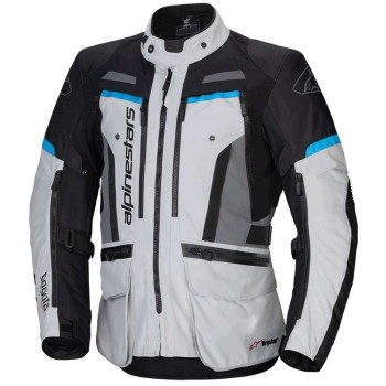 Veste moto Alpinestars BOGOTA PRO DRYSTAR Gris/Noir/Bleu
