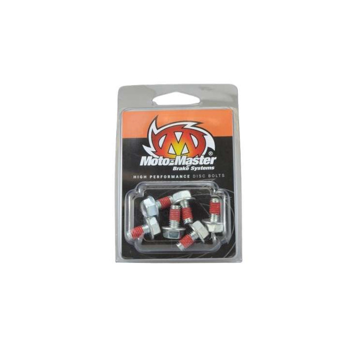Kit 6 Moto Master brake disc screws 012017 (Hex M6X12)