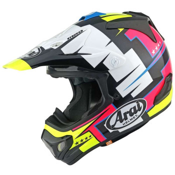 Casque moto Cross Arai MX-V EVO BATTLE YELLOW