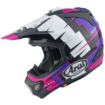 Casque moto Cross Arai MX-V EVO BATTLE PURPLE