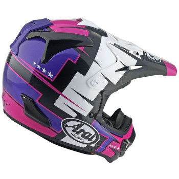 Casque moto Cross Arai MX-V EVO BATTLE PURPLE