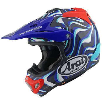 Casque moto Cross Arai MX-V EVO STREAM BLUE