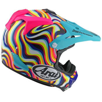 Casque moto Cross Arai MX-V EVO STREAM PINK