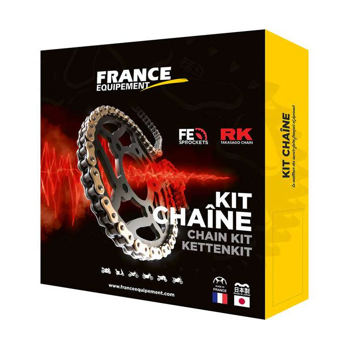 Reinforced motorcycle chain kit RK 525 FEX Yamaha 700