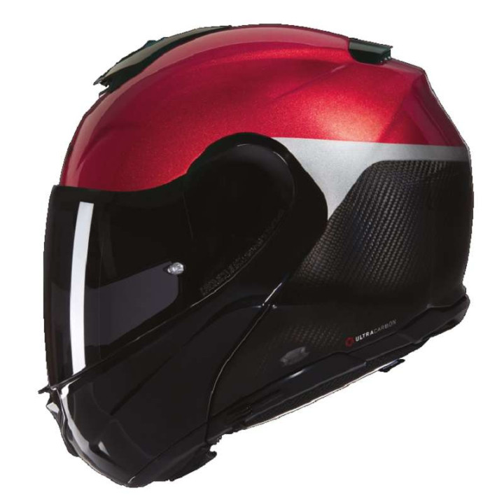 Modular motorcycle helmet Nolan X-1005 ULTRA VERNICIATURA SPECIALE Carbonio/Rosso Modular motorcycle helmet Nolan X-1005 ULTRA VERNICIATURA SPECIALE Carbonio/Rosso