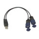 Y USB cable Tecmate O-110
