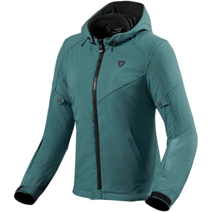 Women's motorcycle jacket Rev'it AFTERBURN H2O LADIES GREEN