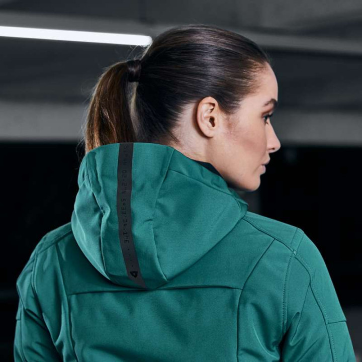 Women's motorcycle jacket Rev'it AFTERBURN H2O LADIES GREEN