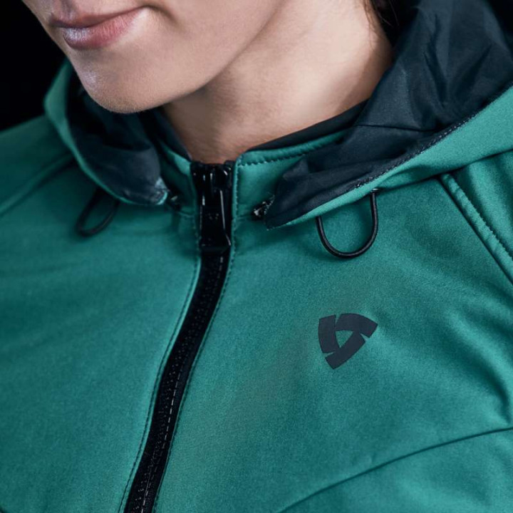 Women's motorcycle jacket Rev'it AFTERBURN H2O LADIES GREEN