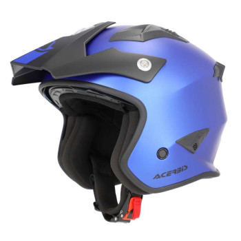 Casque moto jet Acerbis ARIA 22.06 METALLIC BLEU