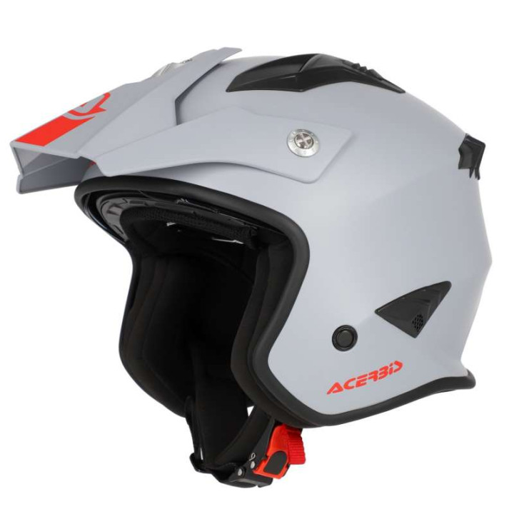 Casque moto jet Acerbis ARIA 22.06 GRIS CLAIR
