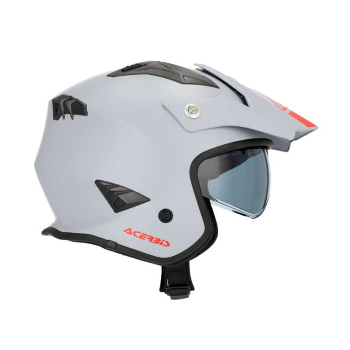Casque moto jet Acerbis ARIA 22.06 GRIS CLAIR