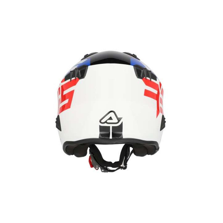 Casque moto jet Acerbis ARIA 22.06 GRAPHIC BLANC/BLEU/ROUGE
