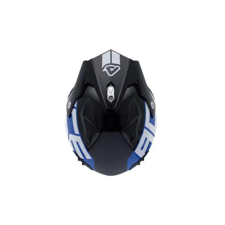 Casque moto jet Acerbis ARIA 22.06 GRAPHIC BLANC/BLEU/ROUGE