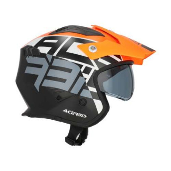 Acerbis ARIA 22.06 GRAPHIC ORANGE/NOIR jet helmet