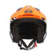 Casque moto jet Acerbis ARIA 22.06 GRAPHIC ORANGE/NOIR