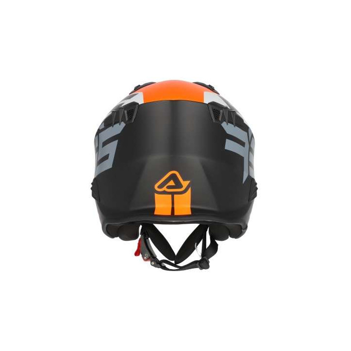 Casque moto jet Acerbis ARIA 22.06 GRAPHIC ORANGE/NOIR